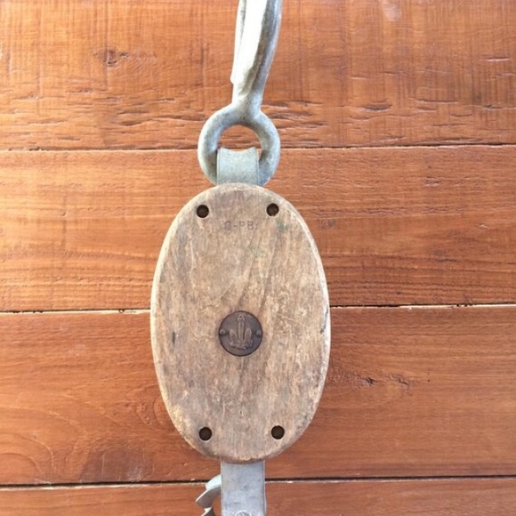 Vintage | Single Block Tack Pulley 17.5" Barn - Picture 3 of 5